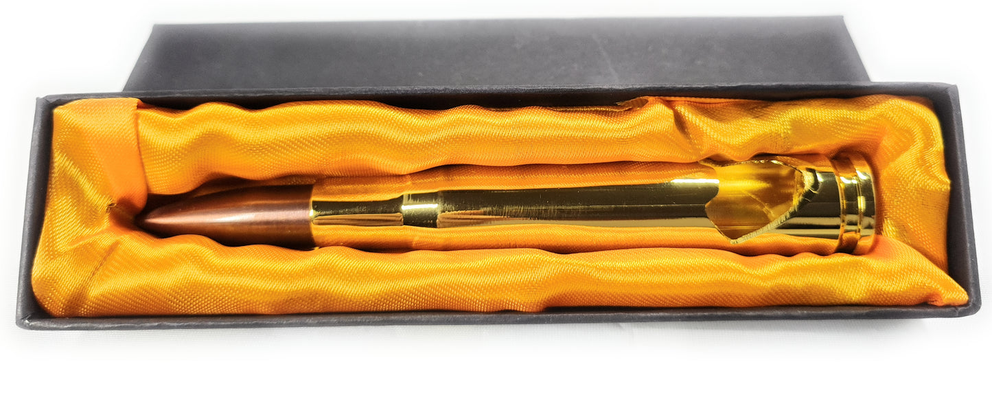 Flaschenöffner Patrone - Bullet Design - Kaliber 50 Gold