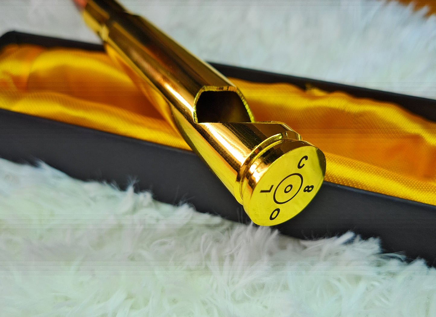 Flaschenöffner Patrone - Bullet Design - Kaliber 50 Gold